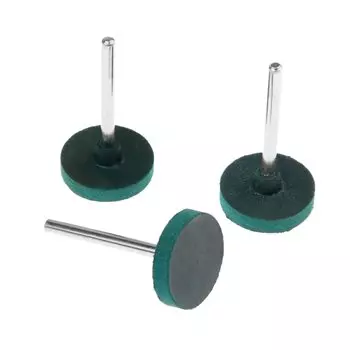 DRELD Резиновые шлифовальные головки 3 шт., зеленые/серебристые, для Dremel