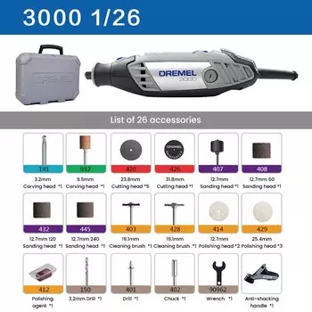 Dremel 3000 1/26 мини-шлифмашина 120 Вт