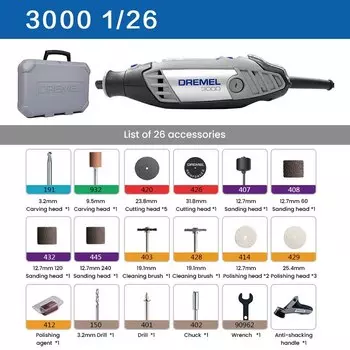 Dremel 3000 мини угловая шлифовальная машина