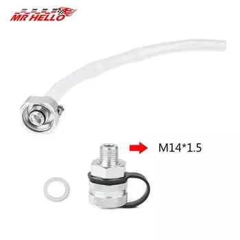 Дренажный клапан для масла из алюминиевого сплава для M14 * 1,5 M14 * 1,25 M12 * 1,25 M12 * 1,5 с креплением для шланга