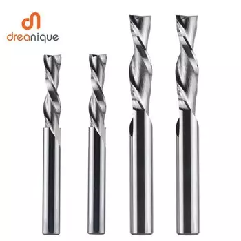 Древесно-карбидный Фрезерный резак, 3,175 дюйма, 4 дюйма, 6 дюймов, 8 мм, 2 канавки