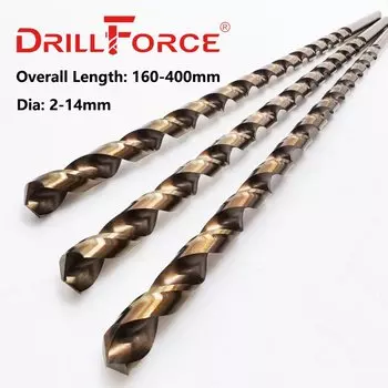 DRILLFORCE Спиральные сверла для металла 2-14 мм