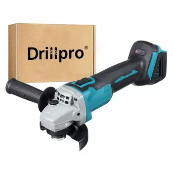 Drillpro Бесщеточная угловая шлифовальная машина 125 мм синяя