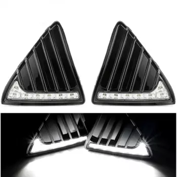 DRL для Ford Focus 3 MK3 2012 2013 2014 DRL дневные ходовые огни 12 В фотолампа дневного света противотуманная лампа Водонепроницаемая с реле затемнения