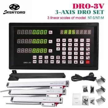 SNSNTDRO DRO-3V Цифровой считыватель 3 шт. Линейный кодировщик 0-800 мм