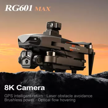 Дрон-Квадрокоптер GR601MAX с Gps, 4K, 8K, HD, двойная камера, 360 °, лазерный обход препятствий