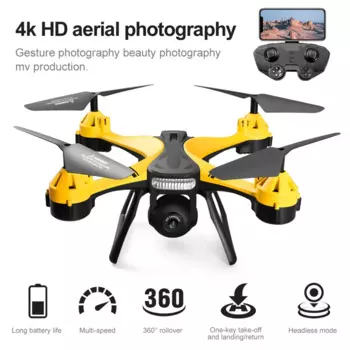 Дрон X101 с камерой 4K HD 2,4G, квадрокоптер с дистанционным управлением для начинающих и детей