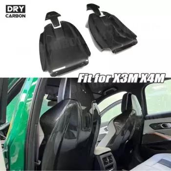 Чехлы на спинку сидений из сухого углеродного волокна для BMW G80 M3 G82 G83 M4 G87 M2 X3M X4M 2021+ Литье на спинку сиденья
