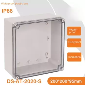 DS-AG-2020-S Прозрачная Пластиковая распределительная коробка 200*200*95 мм