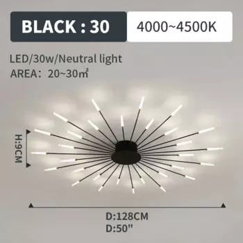 DS Lighting Потолочная люстра LED Фейерверк