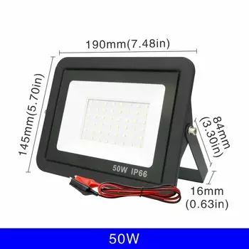 DSELCHUN Светодиодный прожектор DC12V 20/30/50/100 Вт