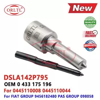 DSLA142P795 (0 433 175 196) Распылительная форсунка DSLA 142P 795 Форсунка топливной форсунки DSLA 142 P795 для FIAT PAS 0445110008 0445110044