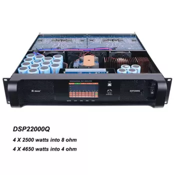 DSP22000Q dsp усилитель мощности 4-канальный 5000 Вт модуль усилителя с dsp