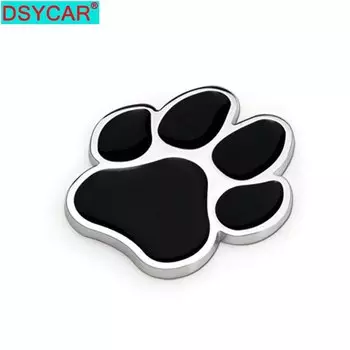 DSYCAR 1 шт. 3D металлический медведь лапы фотовнедорожник внешняя Обложка наклейки сделай сам Стайлинг автомобиля 3D наклейки