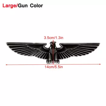DSYCAR 1 шт. 3D украшение автомобиля с животными, металлический орел, клейкий значок автомобиля, эмблема, наклейка для универсальных автомобилей, мотоциклов