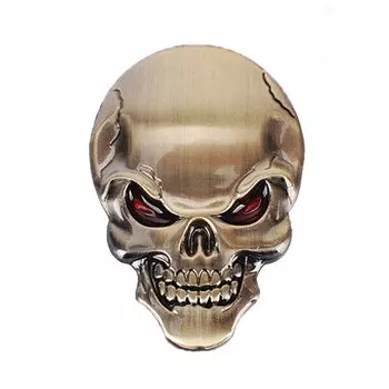 DSYCAR 1 шт. Модный 3D череп из цинкового сплава, Металлическая Автомобильная наклейка для автомобиля, мотоцикла, логотип детской модели, значок, наклейки для автомобиля