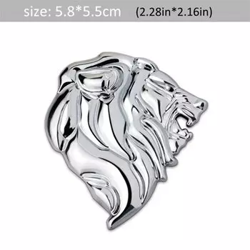 DSYCAR 1 шт. значок Логотип Автомобильная наклейка Светоотражающая наклейка авто украшение значок мотоцикл голова льва эмблема 3D металлическое лобовое стекло