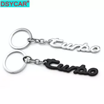 DSYCAR 1 шт. модный TURBO автомобильный металлический брелок с логотипом брелок для ключей автомобильный кулон Стайлинг