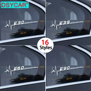DSYCAR 1 шт. для BMW E28 E30 E34 E36 E39 E46 E53 E60 E61 E62 E70 E87 E90 E91 E92 E93 Автомобильная наклейка на боковое стекло s Автомобильная наклейка