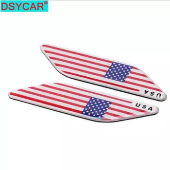 DSYCAR 2 шт./компл. 3D металлический американский флаг автомобильный эмблема значок наклейка для автомобилей