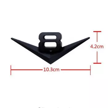 DSYCAR 3D металлический V8 двигатель Дисплей Автомобильная наклейка эмблема значок Подходит для универсального автомобиля, автомобильные аксессуары декоративные наклейки Новые