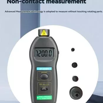 DT2236C лазерный тахометр DT 2236C, светодиодный цифровой оптический контактный Тахометр