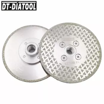 DT-DIATOOL 2 шт. диаметр 4,5 мм гальванический алмазный режущий диск шлифовальный круг лезвие пилы дюйма резьба M14 бетон кирпичная кладка