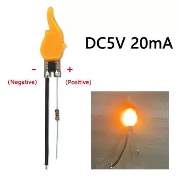 DT&ZM Candle Flash No.1 светодиодная лампа-свеча теплый белый 5В 20мА