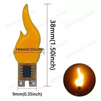 DT&ZM Candle Flash No.1 теплый белый