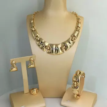 Дубай, Африканский стиль, подвеска, ожерелье и серьги, кольцо, браслеты для свадебных украшений FHK12102