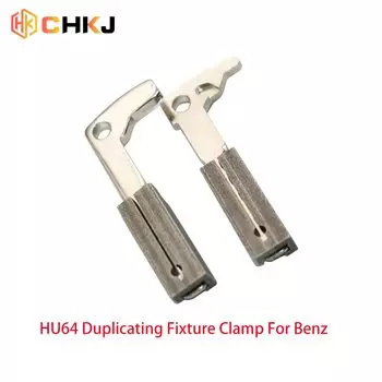 Дублирующий зажим CHKJ 2 шт./лот HU64, зажим для дублирования ключа для Mercedes Benz, Заготовка ключа, деталь машины, резак ключа, аксессуары для машины