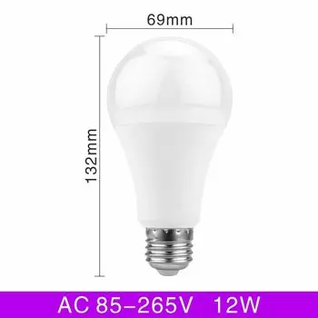 Duncelri Светодиодная лампа от сумерения до рассвета холодного белого света E27 5Вт/7Вт/9Вт/12Вт