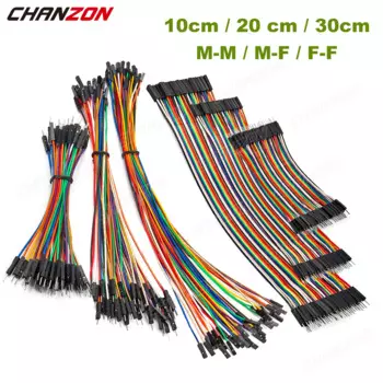Dupont Перемычки CHANZON 120 шт., 10/20/30 см, 24AWG, мужские/женские, 10 цветов