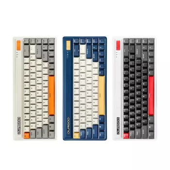 Беспроводная bluetooth-клавиатура DURGOD FUSION, 2,4G, три режима, 65%, механическая клавиатура, 68 клавиш, cherry switch, компьютерная bluetooth-клавиатура