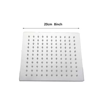 Душевая лейка Gnimauhz квадратная нержавеющая сталь