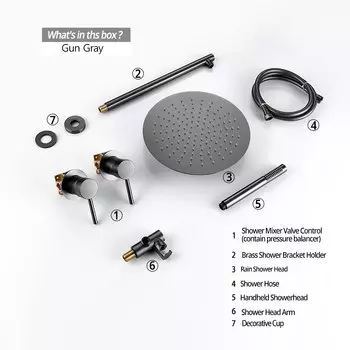 Душевая система Smesiteli Розовое золото 8/10/12 дюймов