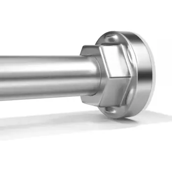 Душевая занавеска 27-79 дюймов, регулируемый Натяжной душевой стержень без сверления, не скользит, пружинный Натяжной карниз-Серебристый