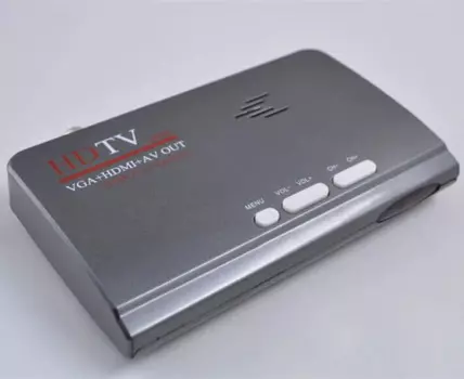 DVB-T2 TV тюнер приемник T/T2 TV Box VGA AV CVBS 1080P HDMI-совместимый цифровой HD спутниковый ресивер для ЖК/CRT мониторов