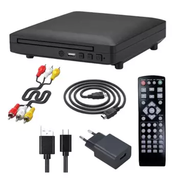 DVD-плеер с высокой четкостью 1080P Full HD, дисковые проигрыватели, домашний DVD-проигрыватель для ТВ, CD, фотомагнитола