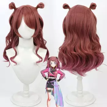 Два типа Gakuen iDOLM @ STER Fighting My Way Hanami Saki Косплей Парик Длинные термостойкие синтетические волосы Хэллоуин Вечеринка