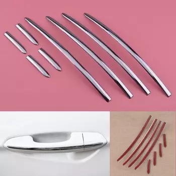 DWCX 8 шт., хромированная дверная ручка из нержавеющей стали, накладка в полоску, подходит для Ford Fusion Mondeo 1.5T 2013 2014 2015 2016