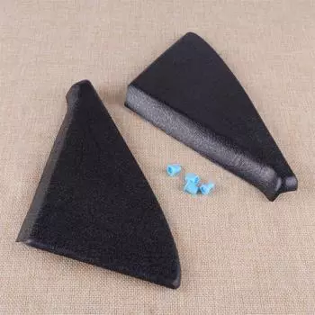 DWCX Черная пара из АБС-пластика, накладка на дверное зеркало, треугольник для крепления на панели с зажимами 191837993 191837994 Подходит для VW Golf Jetta GTI GLI MK2