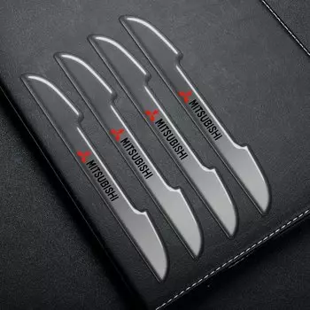 Дверь автомобиля, прозрачная защита от столкновений, наклейки на боковую защиту, защитная полоса для Mitsubishi Lancer ASX Pajero