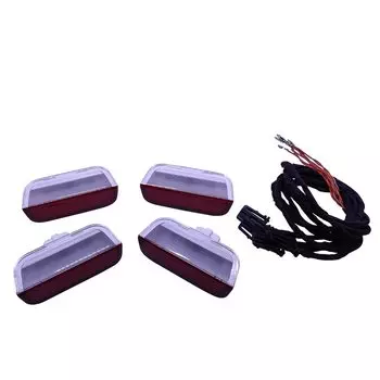 Дверная Предупреждение льная лампа для Golf MK5 MK6 Jetta MK5 MK6 CC Tiguan Passat B6 с кабелем 3ED 947 411 3ED947411