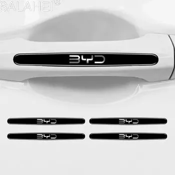 Дверная ручка автомобиля, защитная наклейка, автомобильная ручка, полоса против столкновений для BYD Atto 3 Act 3 Tang F3 E6 Dmi Yuan Song plus ev f0