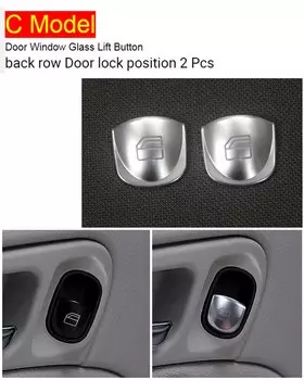 Дверная ручка для автомобиля, дверной замок, окно, стекло, кнопка подъема, переключатель, крышка для Mercedes Benz C Class W203 2002-2006, аксессуары для интерьера