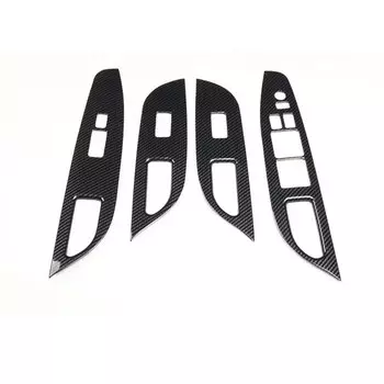 Дверной подлокотник автомобиля, переключатель подъема окна, накладка, наклейки из АБС-пластика для Infiniti G25 G37 2010 2011 2012 2013, LHD и RHD