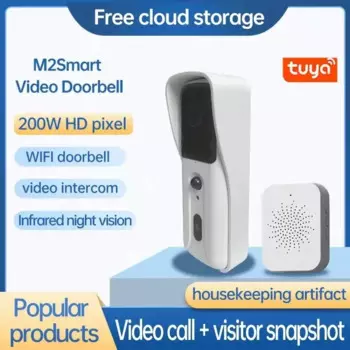 Дверной Видеозвонок 2,4G, Wi-Fi, 1080P, умный наружный беспроводной домофон, Водонепроницаемая беспроводная камера с блоком питания переменного/постоянного тока