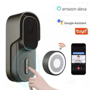Дверной звонок 2MP 1080P с Wi-Fi и управлением через приложение