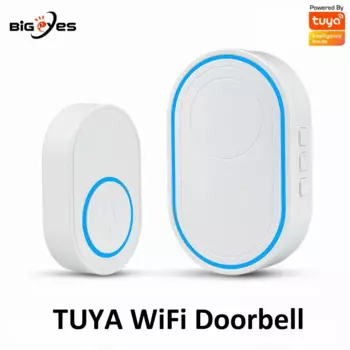 Дверной звонок TUYA, Wi-Fi, умный беспроводной дверной звонок, новый домашний дверной звонок, вилка ЕС, США, умный дверной звонок с 58 кольцами, песни